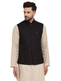 MLS Cotton Jute Nehru Jacket