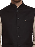 MLS Cotton Jute Nehru Jacket