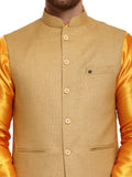 MLS Cotton Jute Nehru Jacket