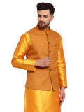 MLS Cotton Jute Nehru Jacket