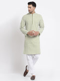 MLS Premium Cotton Chikan Kurta Pajama