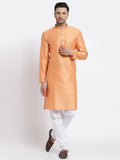 MLS Dupion Silk Plain Kurta
