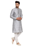 MLS Dupion Silk Self Weaved Kurta Pajama