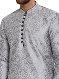 MLS Dupion Silk Self Weaved Kurta Pajama