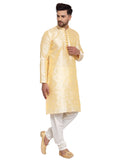 MLS Dupion Silk Self Weaved Kurta Pajama