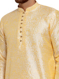 MLS Dupion Silk Self Weaved Kurta Pajama