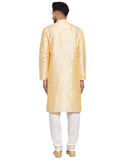 MLS Dupion Silk Self Weaved Kurta Pajama