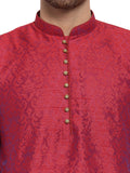 MLS Dupion Silk Self Weaved Kurta Pajama