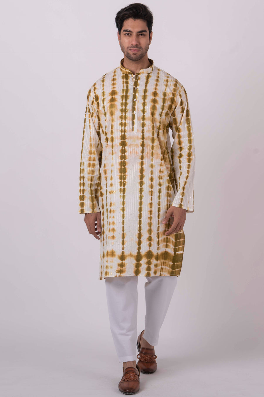 MLS EMBROIDERED KURTA PAJAMA
