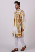 MLS EMBROIDERED KURTA PAJAMA
