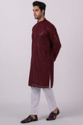 MLS CHIKANKARI KURTA PAJAMA