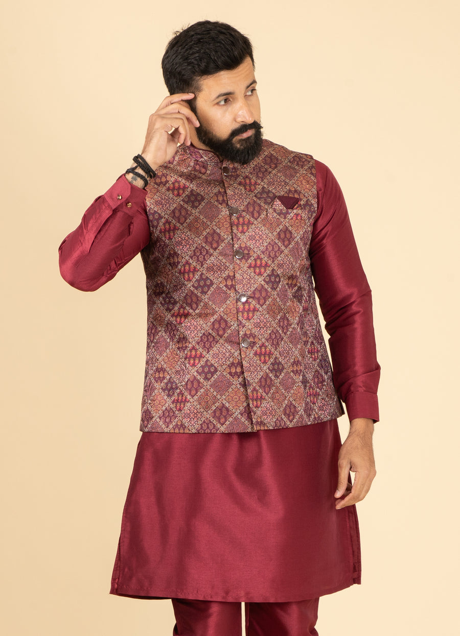 MLS KURTA JAWAHAR SET 3PCS
