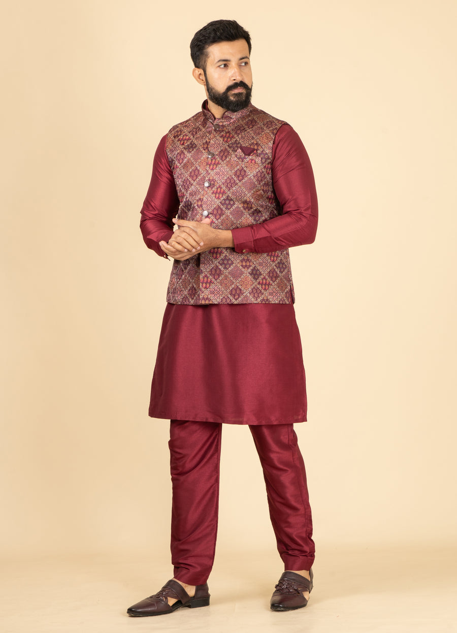 MLS KURTA JAWAHAR SET 3PCS