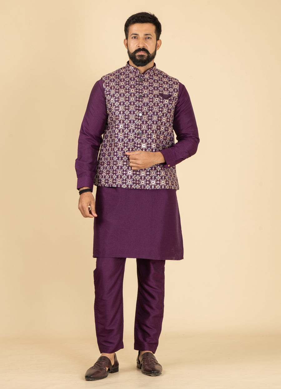 MLS KURTA JAWAHAR SET 3PCS