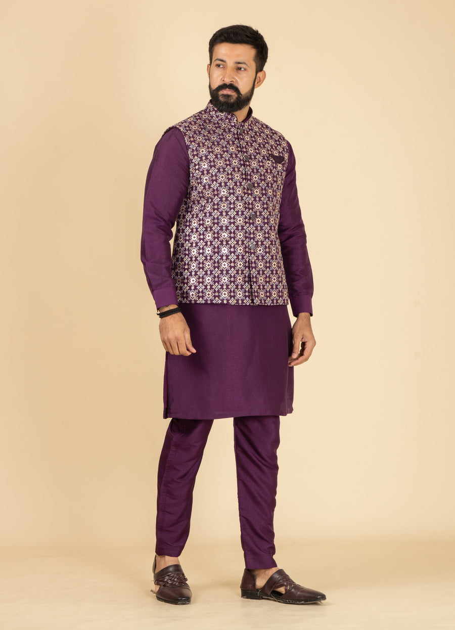 MLS KURTA JAWAHAR SET 3PCS