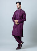 MLS EMBROIDERED KURTA PAJAMA