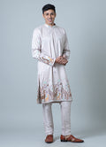 MLS EMBROIDERED KURTA PAJAMA