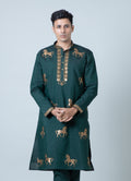MLS EMBROIDERED KURTA PAJAMA