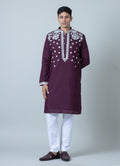 MLS EMBROIDERED KURTA PAJAMA