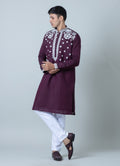 MLS EMBROIDERED KURTA PAJAMA