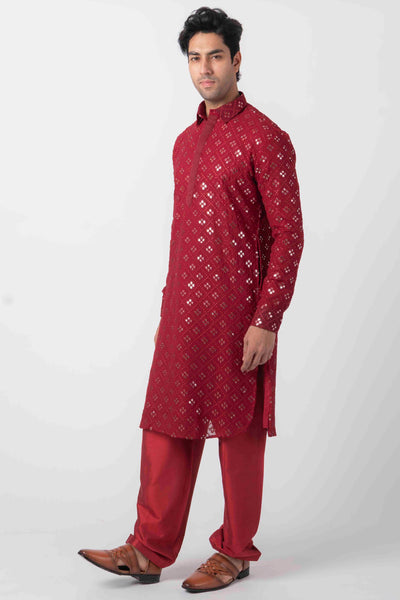 EMBROIDERED PATHANI SUIT