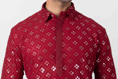 MLS EMBROIDERED PATHANI SUIT