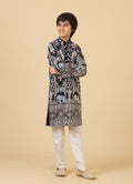 MLS KIDS EMBROIDERED KURTA PAJAMA