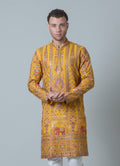 MLS EMBROIDERED KURTA PAJAMA