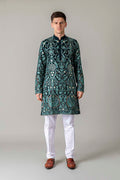 MLS EMBROIDERED KURTA PAJAMA