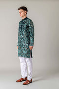 MLS EMBROIDERED KURTA PAJAMA