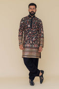 MLS EMBROIDERED KURTA PAJAMA