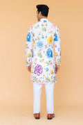 MLS EMBROIDERED KURTA PAJAMA