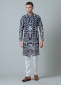 MLS EMBROIDERED KURTA PAJAMA 2 PCS