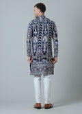 MLS EMBROIDERED KURTA PAJAMA 2 PCS