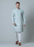 MLS EMBROIDERED KURTA PAJAMA 2 PCS