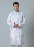 MLS EMBROIDERED KURTA PAJAMA 2 PCS