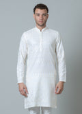 MLS EMBROIDERED KURTA PAJAMA 2 PCS