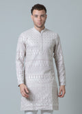 MLS EMBROIDERED KURTA PAJAMA 2 PCS