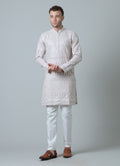 MLS EMBROIDERED KURTA PAJAMA 2 PCS