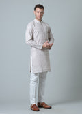 MLS EMBROIDERED KURTA PAJAMA 2 PCS