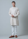 MLS EMBROIDERED KURTA PAJAMA 2PCS