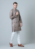 MLS EMBROIDERED KURTA PAJAMA 2PCS