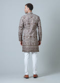 MLS EMBROIDERED KURTA PAJAMA 2PCS