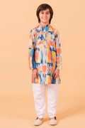 MLS PRINTED KIDS KURTA PAJAMA