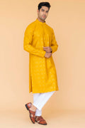 MLS EMBROIDERED KURTA PAJAMA