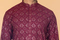MLS EMBROIDERED KURTA PAJAMA