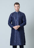 MLS EMBROIDERED KURTA PAJAMA 2PCS