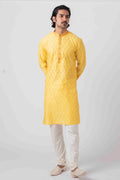 MLS ART SILK KURTA PAJAMA