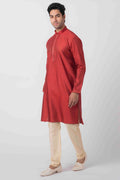 MLS ART SILK KURTA PAJAMA