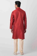 MLS ART SILK KURTA PAJAMA